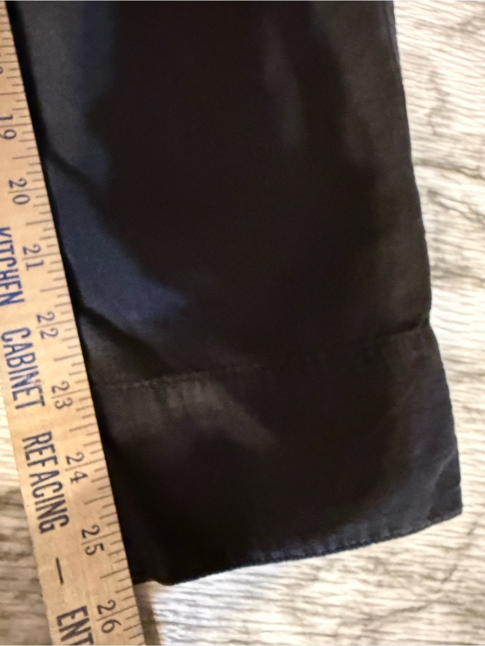 Anthropologie Black Cotton Belted High Rise Tapered Trouser Womens Pants Size XS - Picture 3 of 10